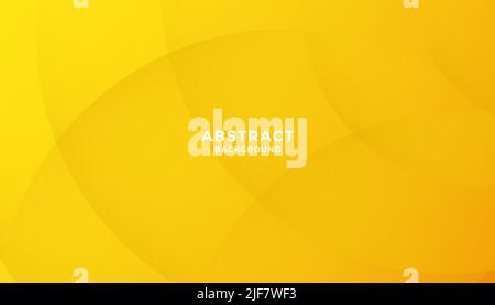 Minimal geometric background. Yellow elements with fluid gradient. Dynamic shapes composition. Eps10 vector Stock Vector