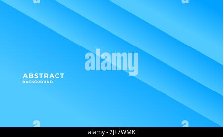 Minimal geometric blue background with dynamic shapes composition. Eps10 vector Stock Vector