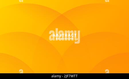 Minimal geometric background. Yellow elements with fluid gradient. Dynamic shapes composition. Eps10 vector Stock Vector