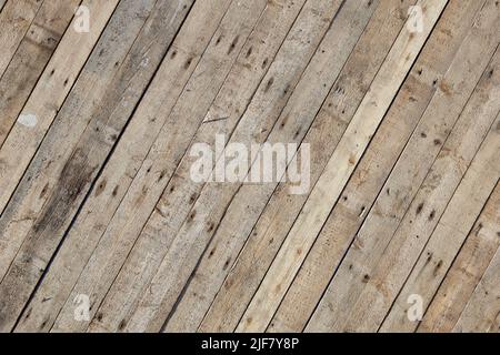 Wooden texture of picket fence, nailed for backgrounds. Stock Photo