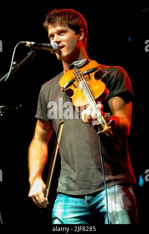 Seth Lakeman, V2006, Hylands Park, Chelmsford, Essex, Britain - 19 August 2006 Stock Photo