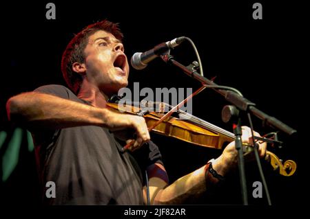 Seth Lakeman, V2006, Hylands Park, Chelmsford, Essex, Britain - 19 August 2006 Stock Photo