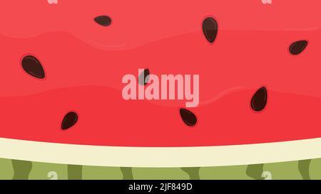 Background wallpaper watermelon with bright seeds Stock Vector