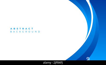 Abstract blue wavy business style background. Eps10 Vector Stock Vector