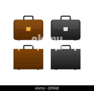 Human hand holding briefcase. Concept or business. Vector stock ...