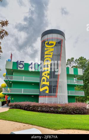 Disney All Star Sports hotel theming at Disney World in Florida Stock Photo