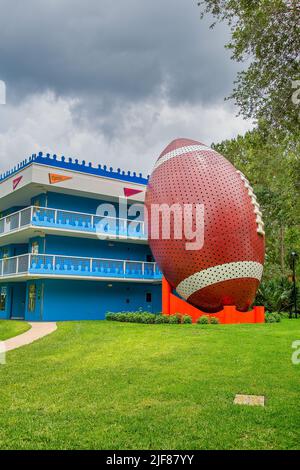 Disney All Star Sports hotel theming at Disney World in Florida Stock Photo