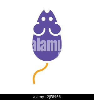 Mouse vector icon. Pet animal sign. Graph symbol for pet and veterinary web site and apps design, logo, app, UI Stock Vector