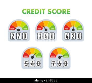 Credit Score Scale Showing Good Value Stock Vector (Royalty Free) 703669501