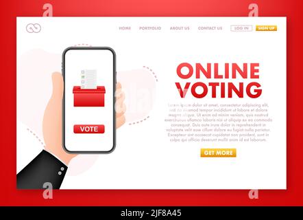 Isometric online voting and election concept using the smartphone ...
