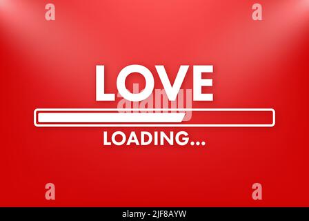 Love meter, heart indicator. Valentines day concept. High speed. Vector stock illustration. Stock Vector