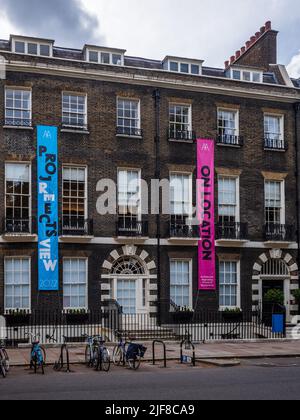 The Architectural Association School of Architecture Bedford Square Bloomsbury London - AA is the oldest independent school of architecture in the UK. Stock Photo
