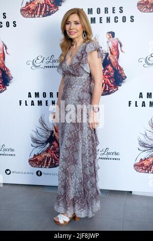 Madrid, Spain. 30th June, 2022. Amparo Sandino attends the Photocall of the premiere of 'Amores flamencos' at the Teatro de la Latina in Madrid. (Photo by Atilano Garcia/SOPA Images/Sipa USA) Credit: Sipa US/Alamy Live News