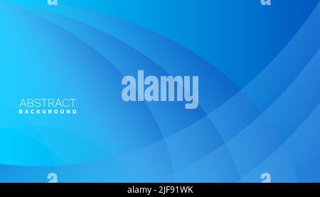 Minimal geometric blue background with dynamic shapes composition. Eps10 vector Stock Vector