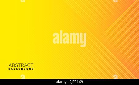 Yellow background with diagonal lines design. Eps10 vector Stock Vector