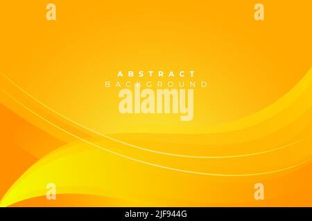 Orange and yellow gradient background with dynamic abstract shapes. Eps10 vector. Stock Vector