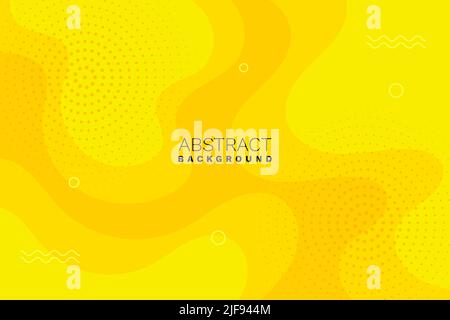Abstract yellow background with wave shape. Eps10 vector. Stock Vector