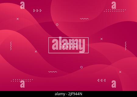 Wavy geometric background. Trendy gradient shapes composition. Eps10 vector. Stock Vector