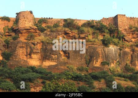 india largest fort gwalior fort Stock Photo