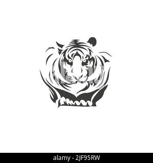 Tigers - logo, icon, illustration on white background. Stock Vector
