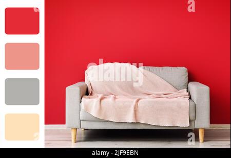 Red and grey color combinations hi-res stock photography and images - Alamy