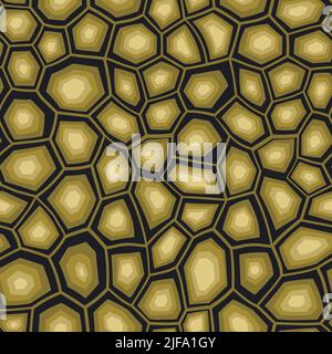Abstract modern turtle shell seamless pattern. Animals trendy background. Grey decorative vector illustration for print, fabric, textile. Modern Stock Vector
