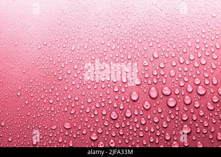 Close-up of water drops on rough surface, background Stock Photo