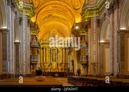 Metropopolitan Cathedral Mayo, Interior, Buenos Aires, Argentina Stock Photo