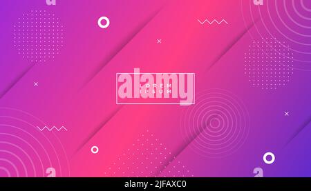 Colorful abstract background in memphis style. Eps10 vector. Stock Vector