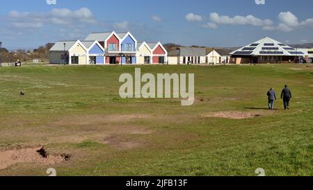 Shops and amenities at Dawlish Warren, South Devon. Stock Photo