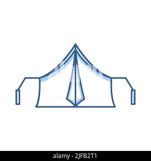 tent icon. simple icon vector related to camping. Two tone icon style. Simple design editable Stock Vector