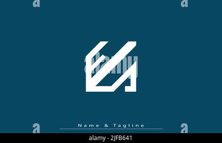 Alphabet letters Initials Monogram logo ES , SE Stock Vector
