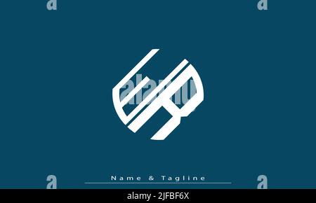 Alphabet letters Initials Monogram logo ER , RE Stock Vector
