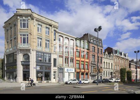 France, Nord, Roubaix, avenue Jean Lebas built at the beginning of the XXth century which connects the railway station to the Town hall Stock Photo