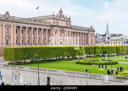 The Royal Palace (Kungliga Slottet) in Stockholm, Sweden Stock Photo