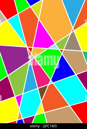 Abstract background triangle geometric multicolored polygon backdrop art graphic design pattern vector illustration Stock Vector