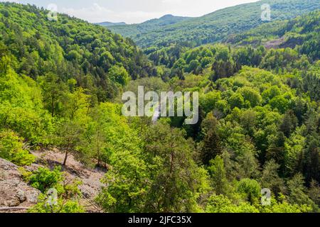 View of National park Slovak Paradise from Tomasovsky vyhlad, Slovakia Stock Photo