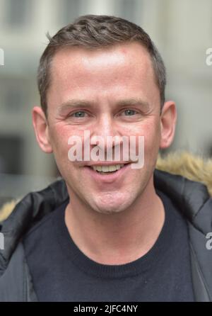 File photo dated 8/4/2019 of Scott Mills who is to leave BBC Radio 1 following 24 years at the network after it was announced he will join Radio 2 for a new weekday show. The 49-year-old DJ, who has hosted various shows on the radio station since 1998, will move to BBC Radio 2 where he will take over the 2-4pm slot from presenter Steve Wright. Issue date: Friday July 1, 2022. Stock Photo