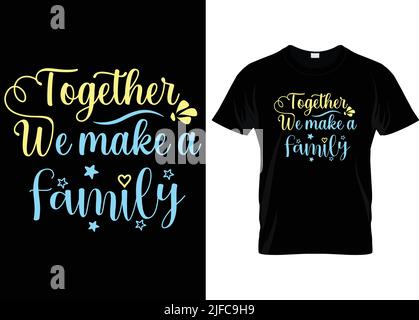 Summer family typography vector t shirt design... Stock Vector