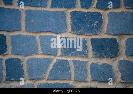 Old Wall made of Stone Blocks Stock Photo