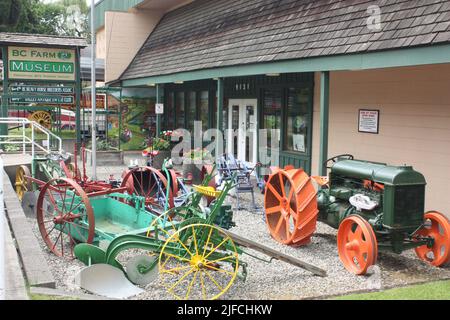 BC Farms Museum, Fort Langley, BC, Canada Stock Photo