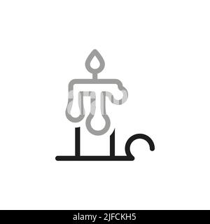 Simple of Halloween Related Vector Line Icons. Halloween icon collection. Contains such Icons as candle. Stock Vector