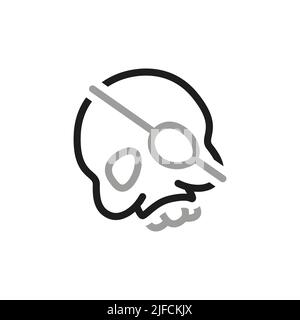 Simple of Halloween Related Vector Line Icons. Halloween icon collection. Contains such Icons as skeleton. Stock Vector