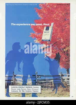 Vintage December 1986 "Playboy" Magazine issue advert, USA Stock Photo