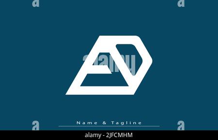 Alphabet letters Initials Monogram logo EO , OE Stock Vector