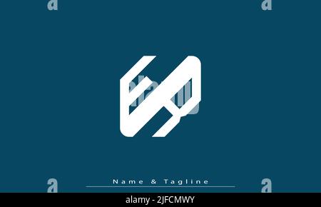 Alphabet letters Initials Monogram logo ER , RE Stock Vector