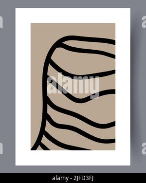 Abstract modern art wall designs  Stock Vector