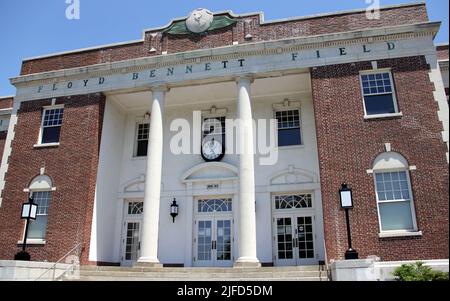 Floyd Bennet Field, Art Deco building of former main terminal and ...