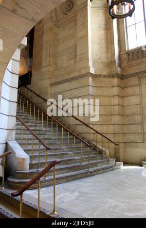Interior view of the Astor Library, New York Stock Photo - Alamy