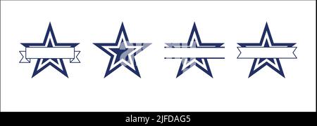 Dallas Star. Star icons. Vector symbols star isolated on white background.  Design template Stock Vector Image & Art - Alamy